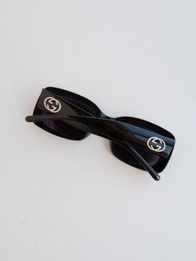 Authentic Preowned Gucci Black GG Logo Square Frame Sunglasses